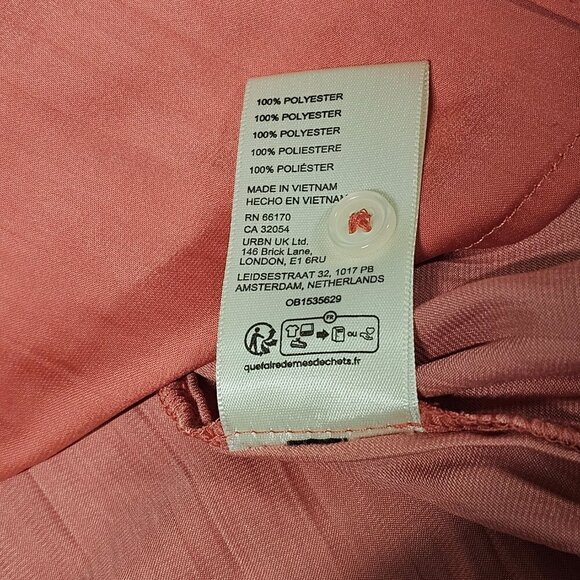 Anthropologie Relaxed Top Button Up Shirt Women Size XL Shiny Rose - Picture 14 of 16